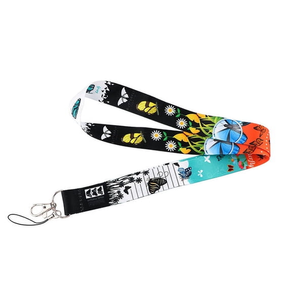 Butterfly New Fashion Id Badge Case Lanyard Bank Credit Card Holder Id Badge Holder Accessories School Office Supplies - Badge Holder
