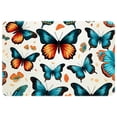 thumbnail image 1 of Butterfly Non-Slip Machine Washable Polyester Kitchen Mat Indoor Rug Kitchen Rug, 1 of 6