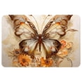 thumbnail image 1 of Butterfly Non-Slip Polyester Bath Rug, Machine Washable Area Rugs for Bathroom and Chair Rug, 1 of 6
