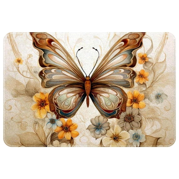 Butterfly Non-Slip Polyester Kitchen Mat Indoor Rug Area Rugs Machine Washable Indoor Mat