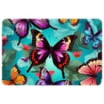 thumbnail image 1 of Butterfly Non-Slip Polyester Office Mat Chair Rug - Machine Washable Office Rug, 1 of 1