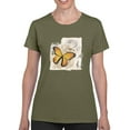 thumbnail image 1 of Butterfly On Paper T-Shirt Women -Grace Popp Designs, Female Medium, 1 of 4