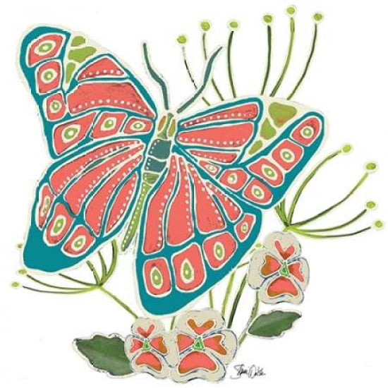 Butterfly One Canvas Art - Shanni Welsh (24 x 24)