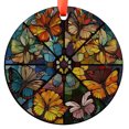 thumbnail image 1 of Butterfly Ornament, Colorful Window Decoration, Nature Inspired Home Decor, Vibrant Hanging car accessory, Artistic Gift, Holiday Keepsake, Xmas Tree Hanging Decoration, Seasonal G, 1 of 5