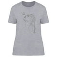 thumbnail image 1 of Butterfly Over Woman Face T-Shirt Women -Image by Shutterstock, Female x-Large, 1 of 2