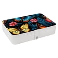 thumbnail image 1 of Butterfly PU Leather Jewelry Organizer with Removable Compartment, Portable Decorative Box, Storage Box, and Earring Organizer, 1 of 6