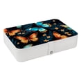 thumbnail image 1 of Butterfly PU Leather Necklace Holder with Removable Compartment, Portable Display Case and Decorative Box - Jewelry Organizer, 1 of 6
