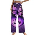 thumbnail image 1 of Butterfly Pajama Pants Loose Pajamas Female Breathable Home Trousers Leisure Sleeping Pants Large Size, 1 of 6