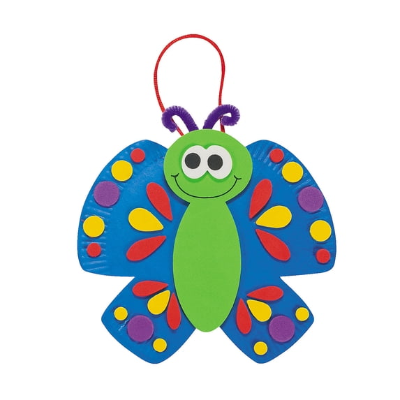 Butterfly Paper Plate Craft Kit - Craft Kits - 12 Pieces
