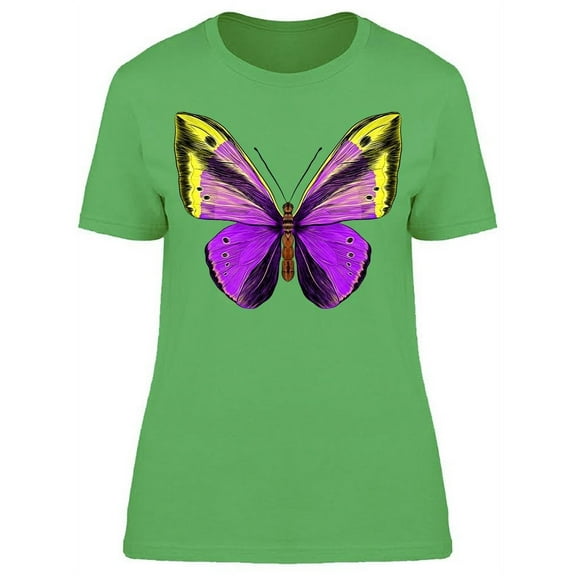 Butterfly Papilio Morpho T-Shirt Women -Image by Shutterstock, Female Large