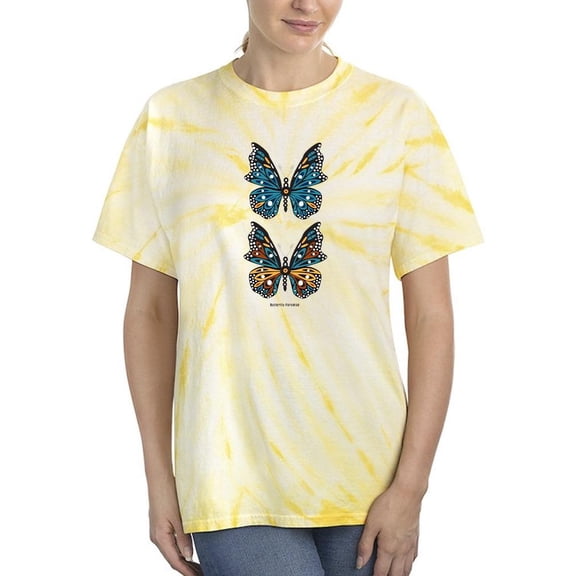 Butterfly Paradise Twins Tie Dye Cyclone Women -Image by Shutterstock, Female Medium