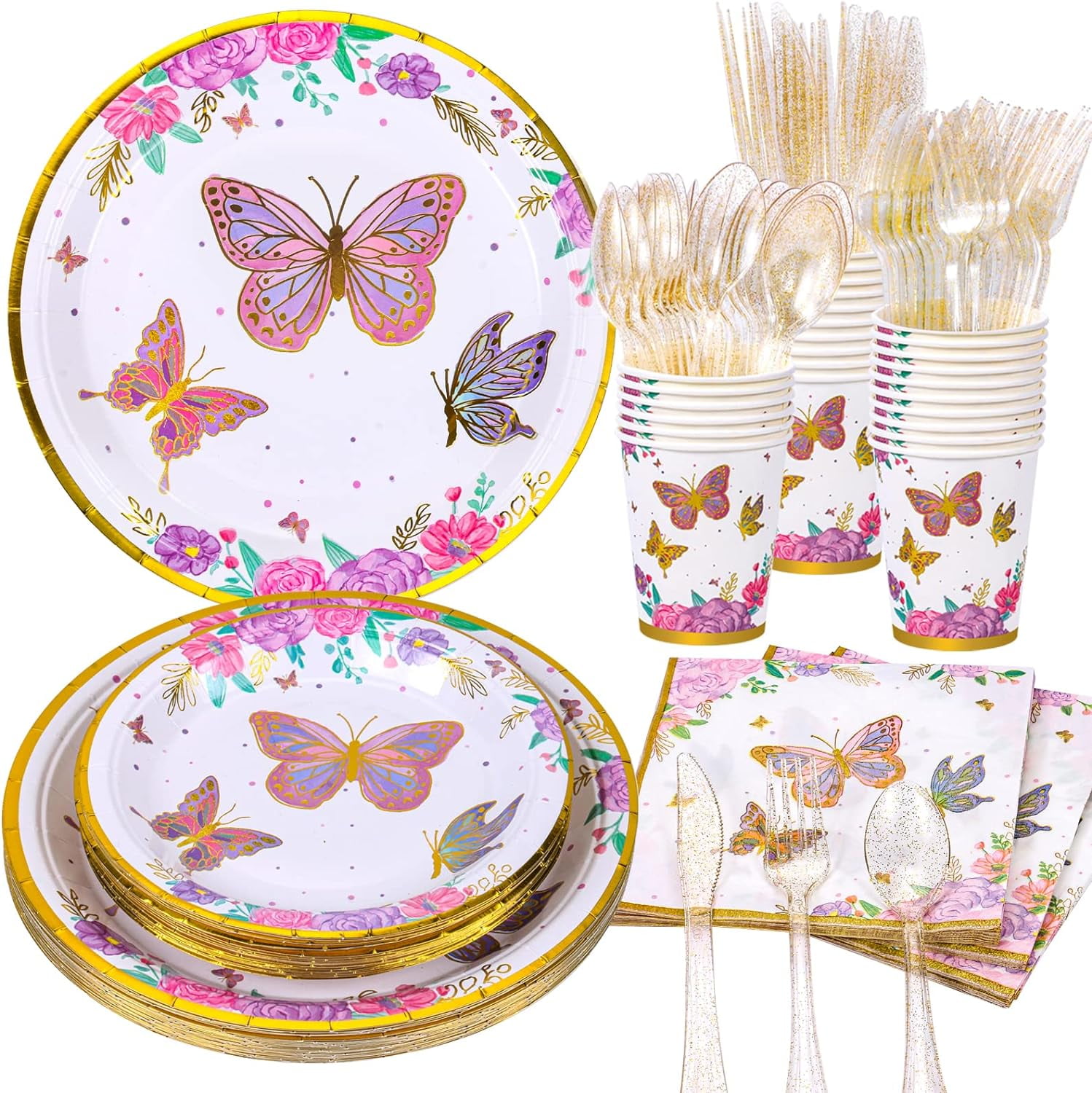 Butterfly Party Supplies Plates, Napkins & More Perfect for