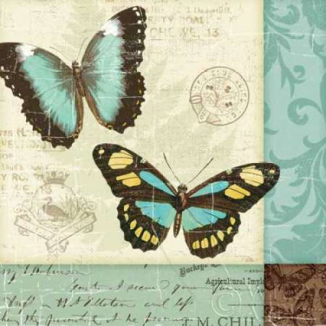 Butterfly Patchwork II Canvas Art - Pela Studio (24 x 24)
