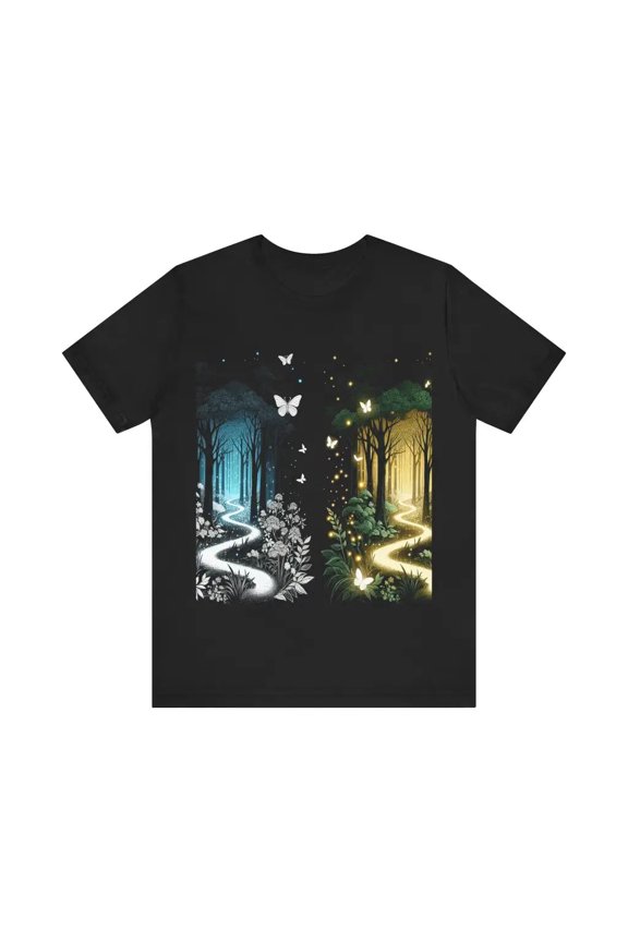 Butterfly Pathway Through the Forest - Jersey Short Sleeve Tee