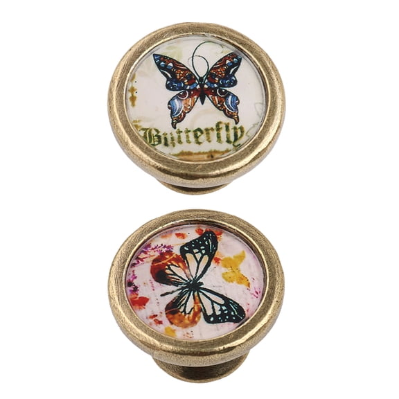 Butterfly Pattern Handles Drar Cabinet Cupboard Pull Knob for Home Decoration DIY, Mini