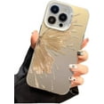 thumbnail image 1 of Butterfly Pattern Mirror Compatible with iPhone Case (Yellow,iPhone 15 Pro), 1 of 5