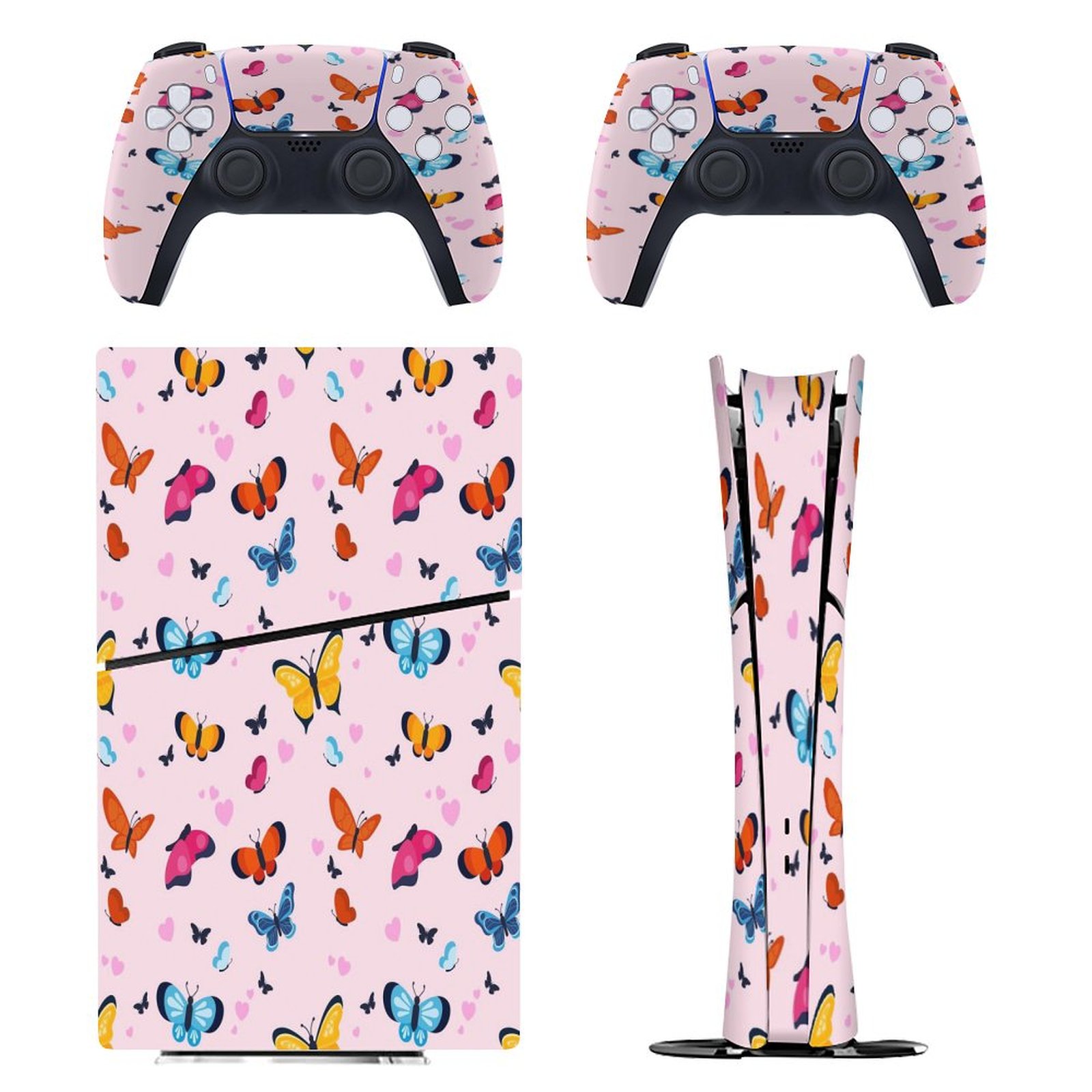 Designed Ps5 Pattern Butterfly Pattern PS5/PS5 Slim Digital Disc Skin Sticker For Console ...