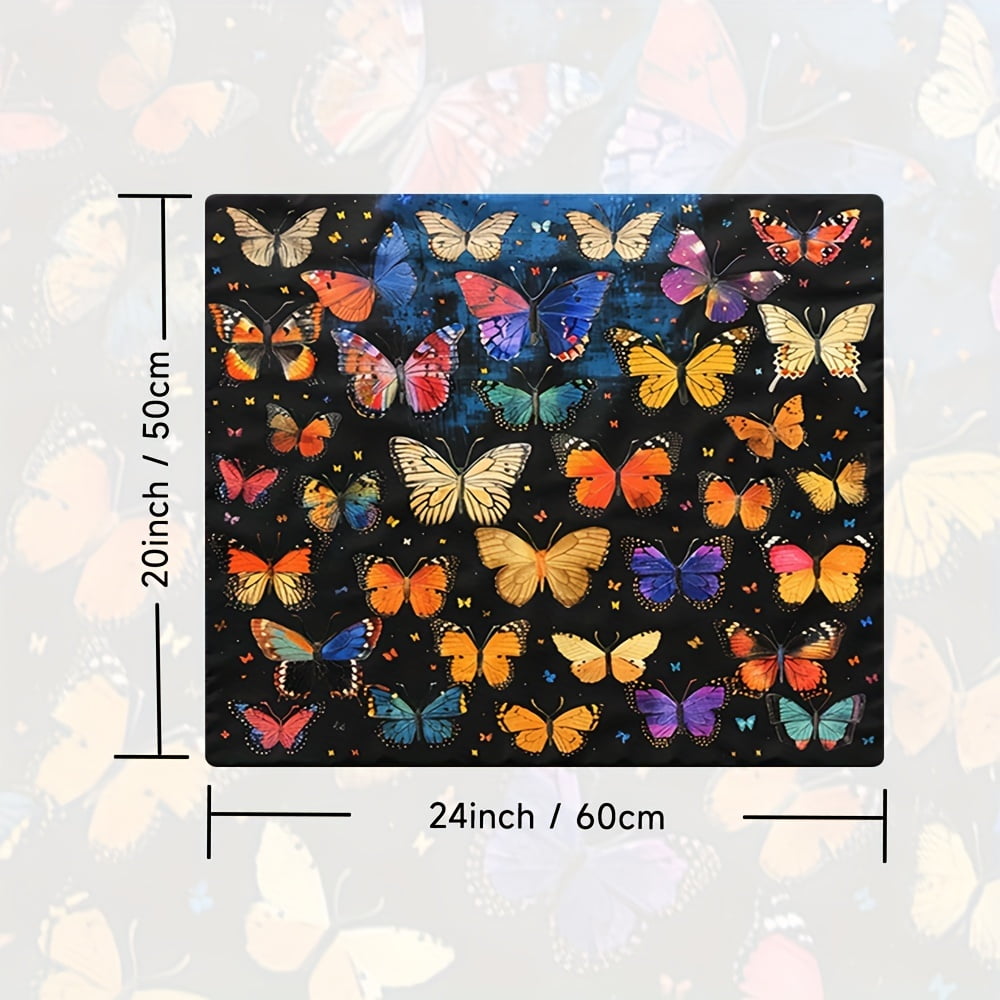 Butterfly Pattern, Washing Machine Dust Cover Mat, Kitchen Accessories, Non-Slip, For Laundry Bathroom Home Decor, Room Decor