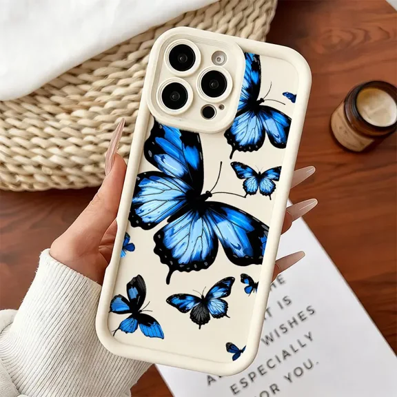 Butterfly Patterned Phone Case Stylish Gift Shockproof Phone Case Cover Case for Iphone 17 Pro Max 16 15 14 13 12 Pro Max  Samsung Galaxy S26 Ultra S25 S24 S23 Plus S22 S21 S20 S25 Fe S24fe Anti Fall