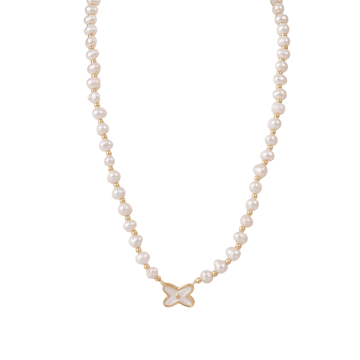 Butterfly Pearl Shell Pendant Necklace for Women,Freshwater Pearls & Natural Shell, Adjustable Bridal Wedding Prom Engagement Birthday Jewelry Gift