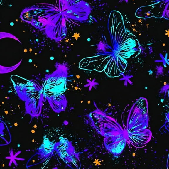 Butterfly Peel and Stick Wallpaper Fantasy Contact Paper Self Adhesive and Removable Wallpaper for Bathroom Bedroom Cabinet Drawer 24in x 118in