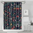 thumbnail image 1 of Butterfly Peony Shower Curtain - Delicate Insects and Luxurious Blooms, 72x72 Inches, 1 of 5