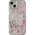 thumbnail image 1 of Butterfly Phone Case for iPhone 12 Pro Max, Cute Korea Pink Mirror 3D Butterfly Phone Cover with Butterfly Holdstand for Women Girls, 1 of 12