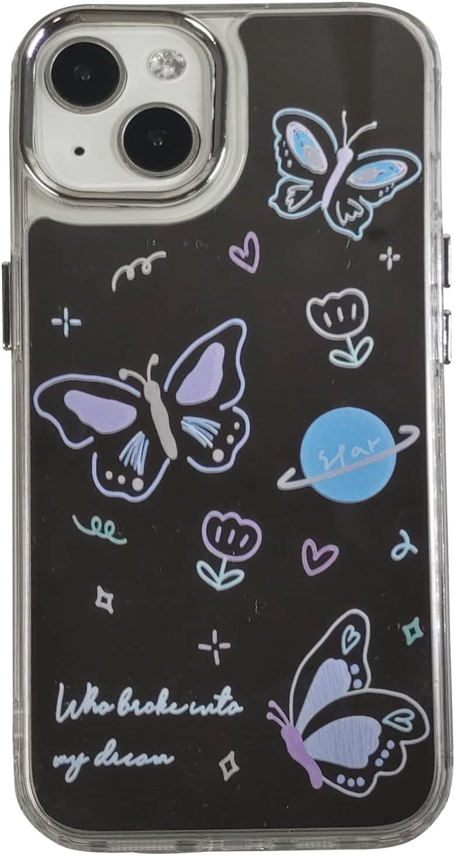 Butterfly Phone Case for iPhone 14 Pro Max, Cute Korea Aesthetics
