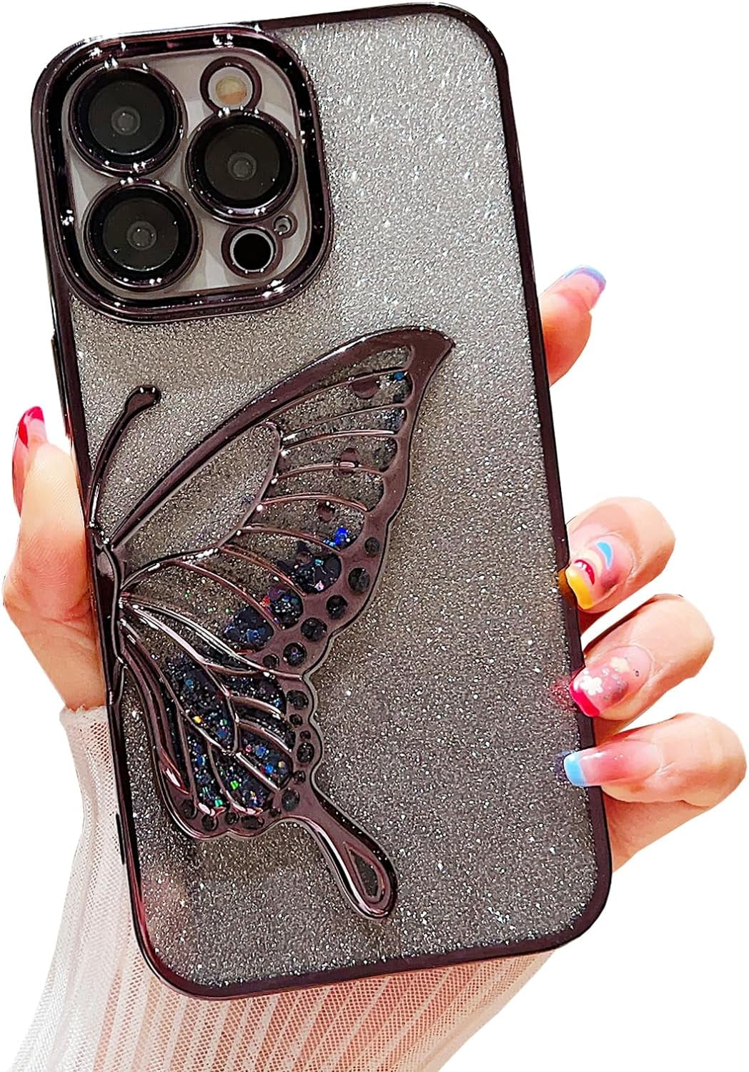 Tesazxcn Phone Case For IPhone 14 [Compatible With Magsafe] With Butterfly Kickstand