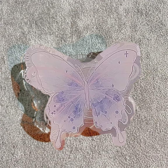 Butterfly Phone Grip, Aesthetic Pink Glitter Butterfly Grip, Blue Morpho Phone Stand, Y2K Fairycore Accessory, Cute Nature Lover Gift Idea