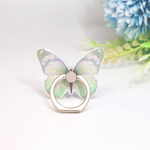 Butterfly Phone Ring Holder, 360° Rotating Phone Stand, Cute Cell Phone Finger Grip, for Smartphone Tablet Secure Grip Kickstand