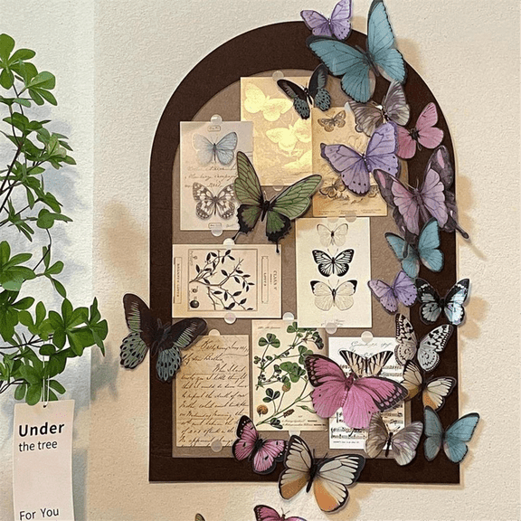 Butterfly Photo Board Display Wall Collage Home Desktop Decor Birthday B