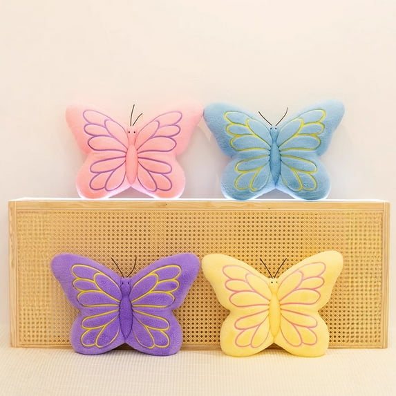 Butterfly Pillow under $5! Cagogo Christmas Butterfly Throw Pillow, Butterfly Shaped Decorative Pillow, Sofa Couch Bed Velvet Lumbar Support Cushion, Office Chair Car Seat Pillow