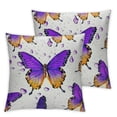 thumbnail image 1 of Butterfly Pillow Cases Cushion Covers Full Butterflies Print Throw Pillow Covers Set of 2 Soft Kids Girl Purple Butterfly Throw Pillowcases Decor Beautiful Multiple specifications&nbsp;, 1 of 7