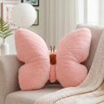 thumbnail image 1 of Butterfly Pillow Decorative Butterfly Shaped Throw Pillows 15.7" x 15.7" Cute Plush Cushion Decor for Bedroom Living Room Sofa Couch Pink, 1 of 8