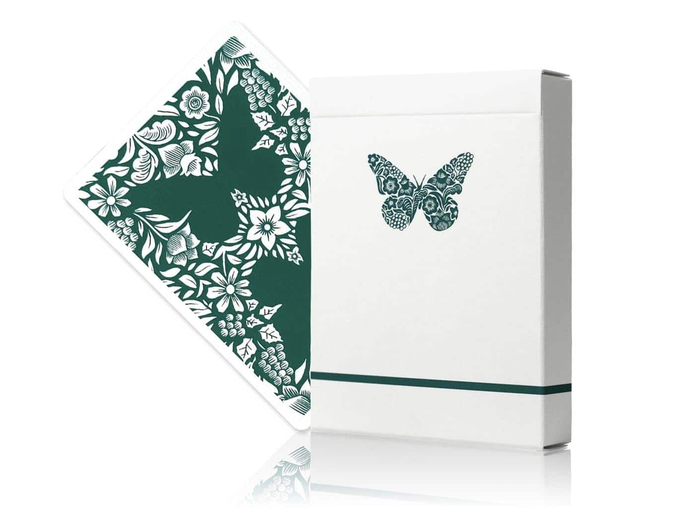 Butterfly Playing Cards Workers (Green Kickstarter Exclusive) Playing Cards