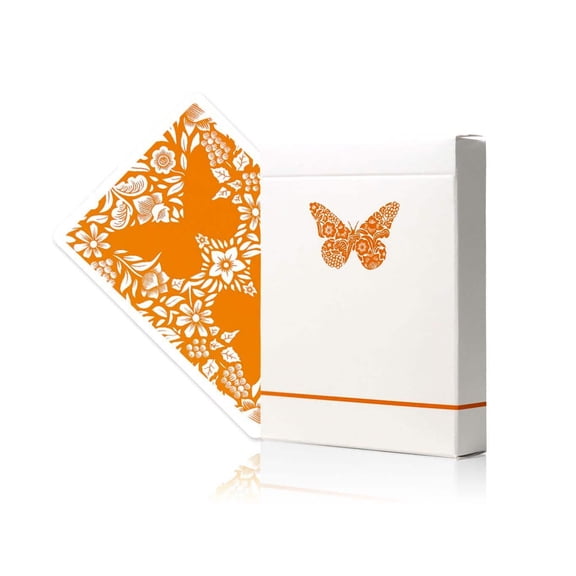 Butterfly Playing Cards Workers (Orange) Playing Cards by Ondrej Psenicka