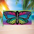 thumbnail image 1 of Butterfly Plush Velour Beach Towel, 1 of 3