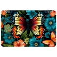 thumbnail image 1 of Butterfly Polyester Floor Carpet Door Carpet Non-Slip Machine Washable Floor Rug, 1 of 6