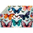 Butterfly Polyester Indoor Carpet RightAngle Floor Mat Soft and