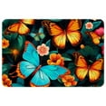 thumbnail image 1 of Butterfly Polyester Non-Slip Machine Washable Bath Rug Outdoor Carpet Bath Rugs, 1 of 6