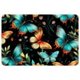 thumbnail image 1 of Butterfly Polyester, Non-Slip, Machine Washable Outdoor Carpet Floor Rug for Door - 3x5 Feet, 1 of 6