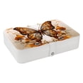 thumbnail image 1 of Butterfly Portable PU Leather Necklace Organizer with Removable Compartment & Decorative Box - Jewelry Boxes Included, 1 of 6