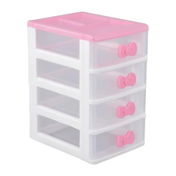 Butterfly Princess Drawer Type Plastic Makeup Organizer Multi Layer ...