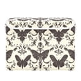 thumbnail image 1 of Butterfly Print Beige Background Large Storage Bins with Linen Collapsible Lid Storage Box 16.7 x 12.6 x 11.8in, 1 of 7