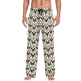 thumbnail image 1 of Butterfly Print Beige Background Mens Pajama Pant Sleep and Lounge Bottons with Pockets, 1 of 7