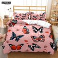 Butterfly Print Digital Print Polyester Bedding Sets Girl's Cover cover