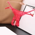 thumbnail image 1 of Butterfly Print Embroidered Bikini Panties Women's Low Waist Underwear with Pearl Embellishment, 1 of 3