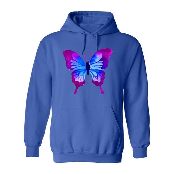 Butterfly Purple Hoodie Women -SPIdeals Designs, Female x-Large