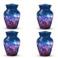 thumbnail image 1 of Butterfly On Purple Meadow - 3 Inch - Pack Of 4 - Urn Adult Human Ashes - Memorial Keepsake For Ashes - Funeral Urns For Adult Ashes Women - Urns For Adult Ashes Men - Mini Keepsake Urns, 1 of 5